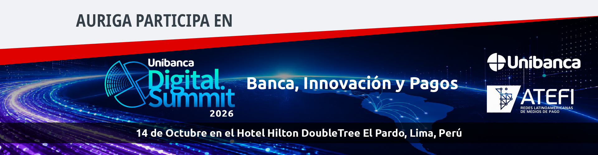Auriga en ATEFI Unibanca Digital Summit 2026 | Lima