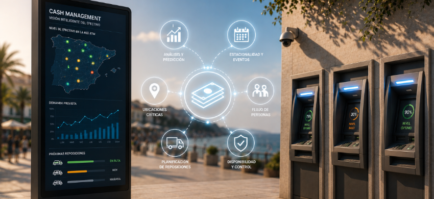 Cash management predictivo para optimizar la disponibilidad de efectivo en cajeros durante el verano